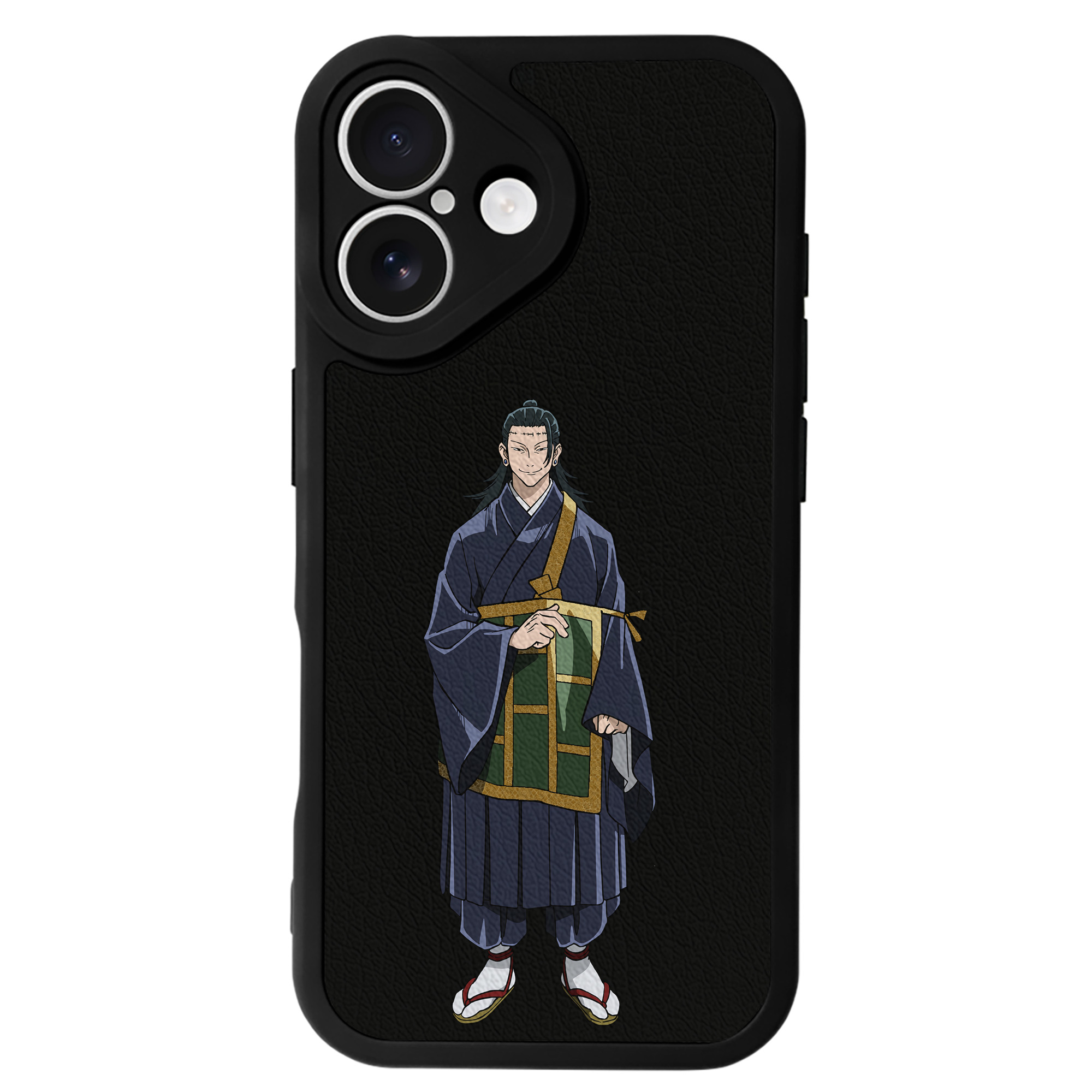 （画像用） 呪術廻戦 Jujutsu Kaisen 【iPhone 16シリーズ対応】シリコンスマホケース（レザー調） 材質：シリコン